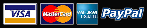 We accept Visa, MasterCard, American Express and PayPal